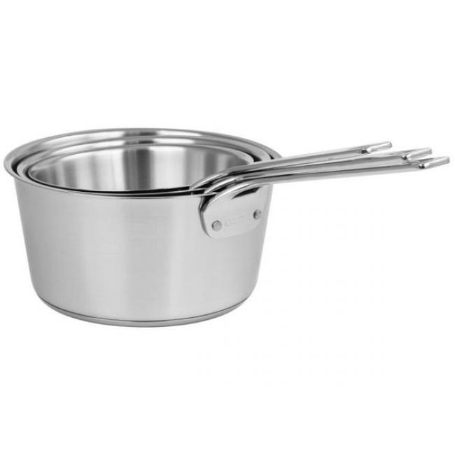 S&eacute;rie de 3 casseroles en Inox bross&eacute; 1826
